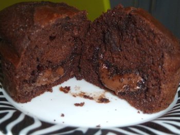 muffins coeur fondant chocolat